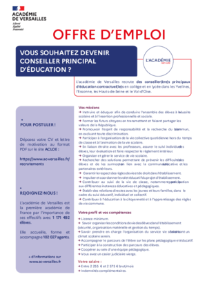 Couverture de Conseiller principal d'éducation